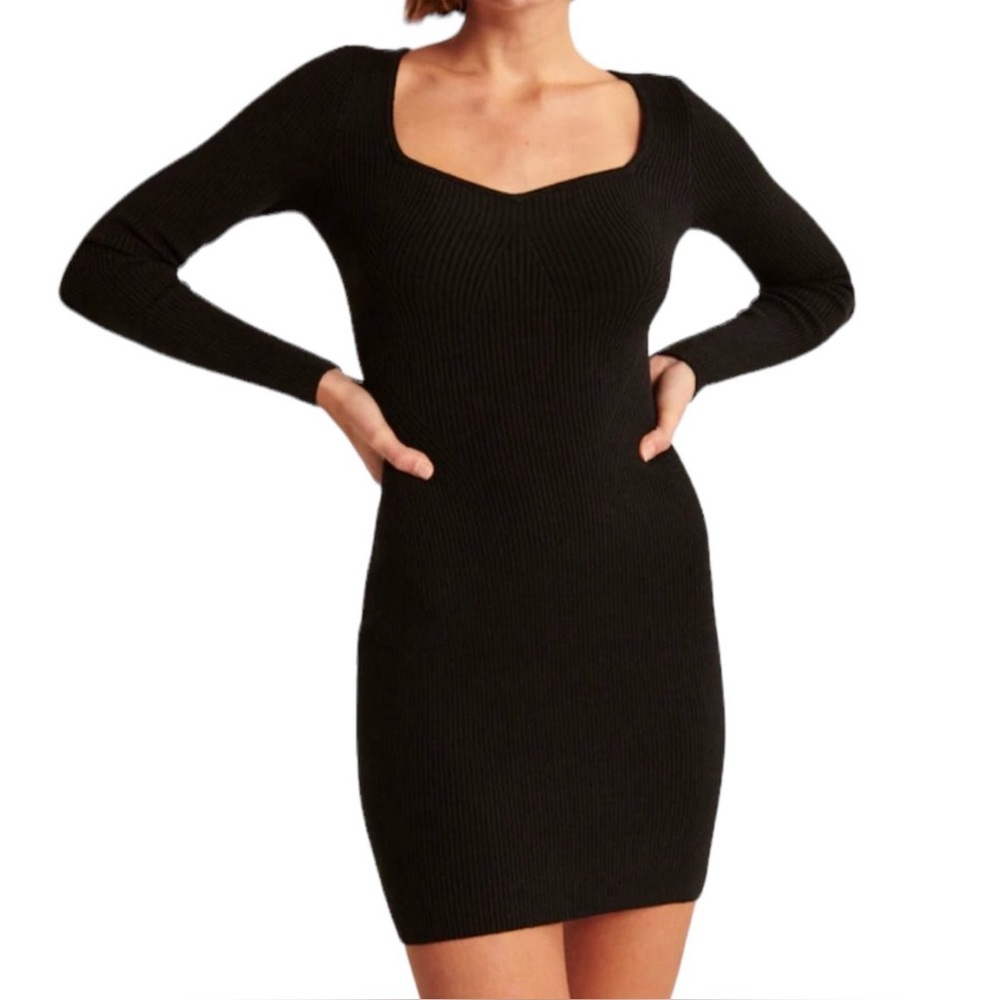 Black Knit Dress